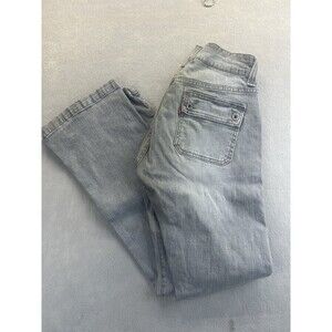 Levis 542 Low Straight Retro Patch Flap Pocket Gray Women Jeans 8 M WPL 423